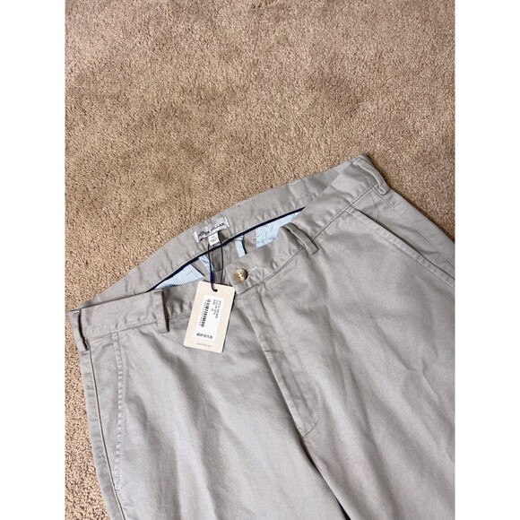 Peter Millar Crown Chino Golf Pants Size 32 Grey Pockets Cotton Blend $175 NWT - Picture 7 of 8